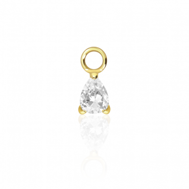 Charm Zircon rond serti...