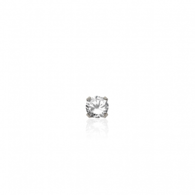 Zircon serti à 4 griffes Titane - 2.5mm