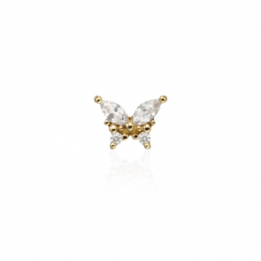 Papillon Or Jaune 14k serti...